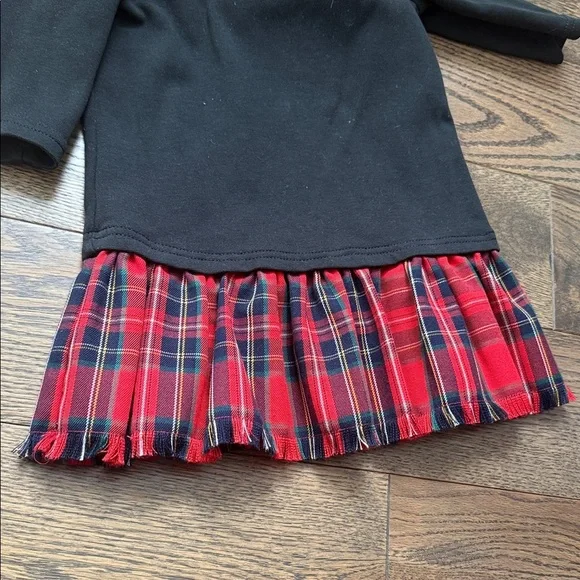 Polo by Ralph Lauren Black velvet collar 2T dress valentines day photoshoot EUC - Picture 3 of 5